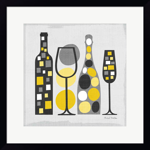 Corrigan Studio® Modern Kitchen Square I Yellow By Michael Mullan, Framed Wall Art Wayfair